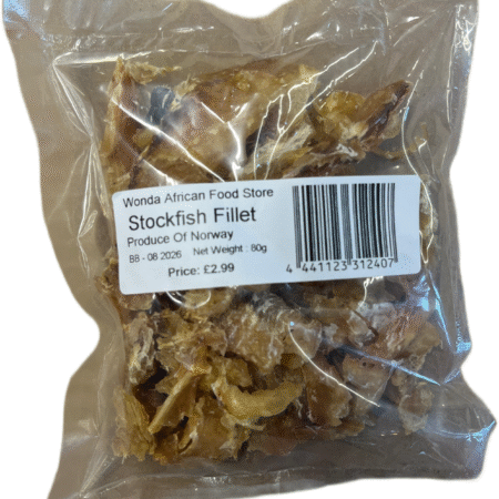 Stockfish Fillet 80g (Wonda African Food Store)