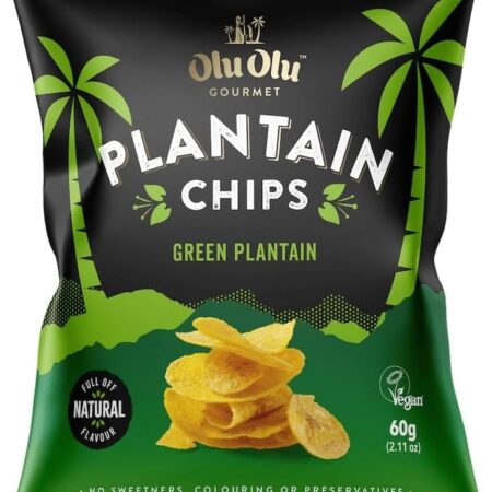 OluOlu Plantain Chips 60g (green plantain)