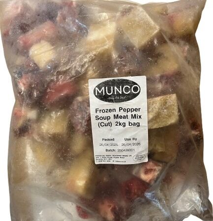 Munco Frozen Pepper Soup Meat Mix (cut) 2kg