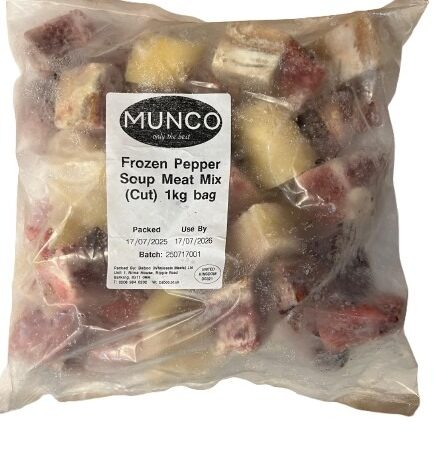 Munco Frozen Pepper Soup Meat Mix (cut) 1kg