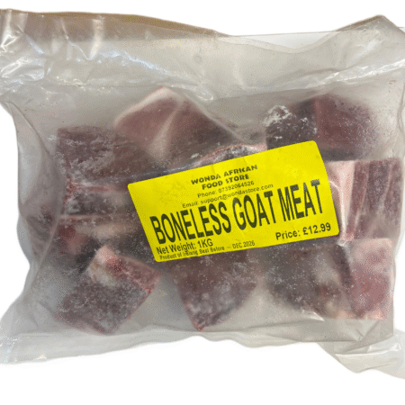 Boneless Goat Meat 1kg (Wonda African Food Store)